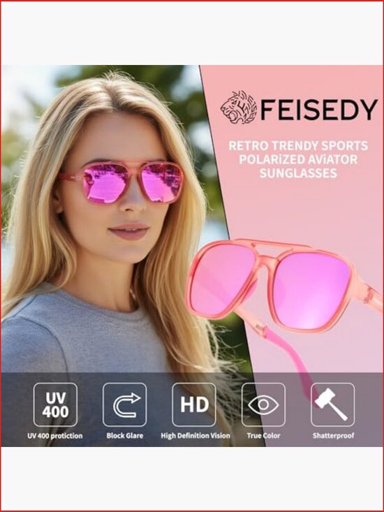 Polarized Aviator Sunglasses TR-90 Frame TAC Lens UV400 main image 5